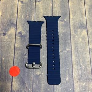 5for$10 42mm/44mm/45mm Adjustable Apple watch band - Ribbed Navy Blue NWT